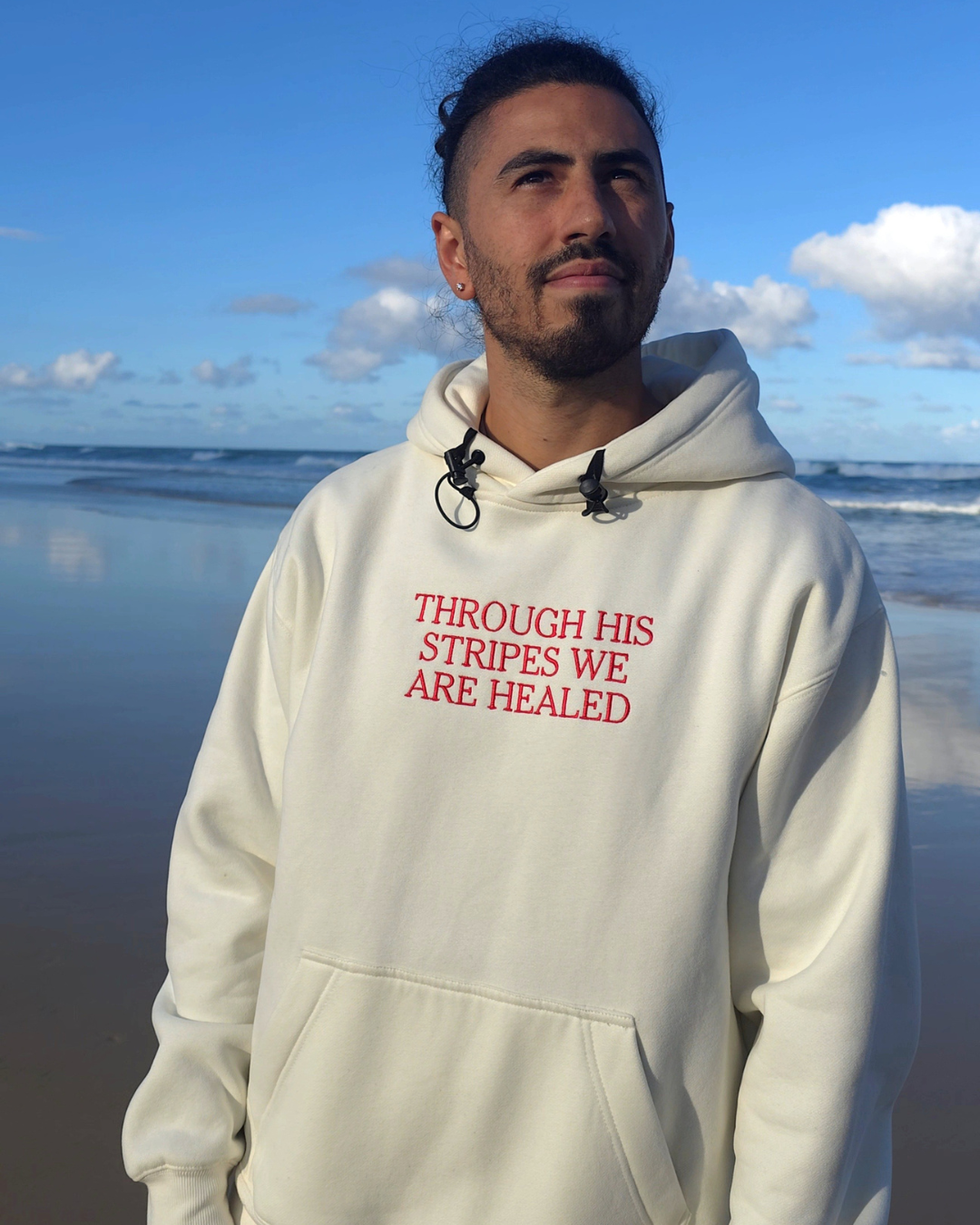 Through His Stripes Hoodie